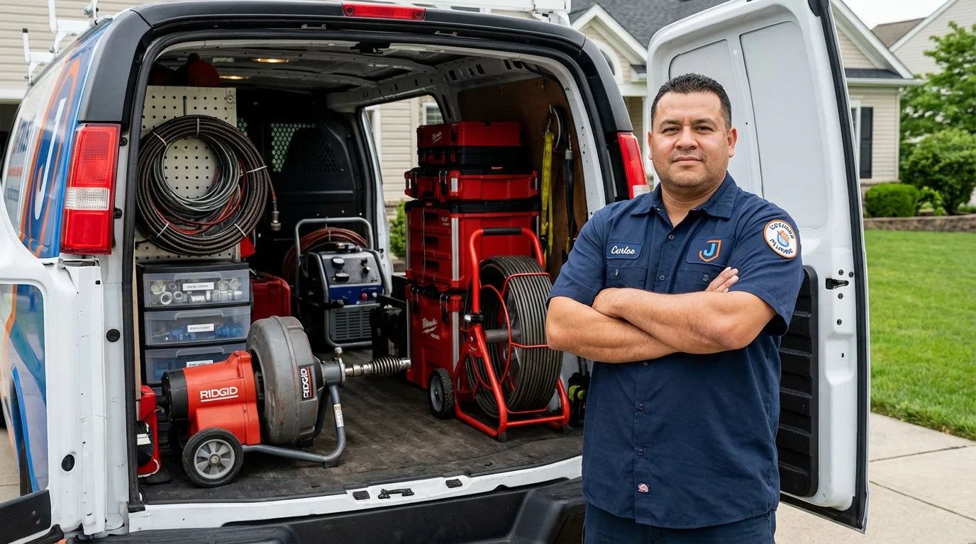 Professional drain cleaning equipment and Johns Plumbing LLC plumber in Arroyo Grande