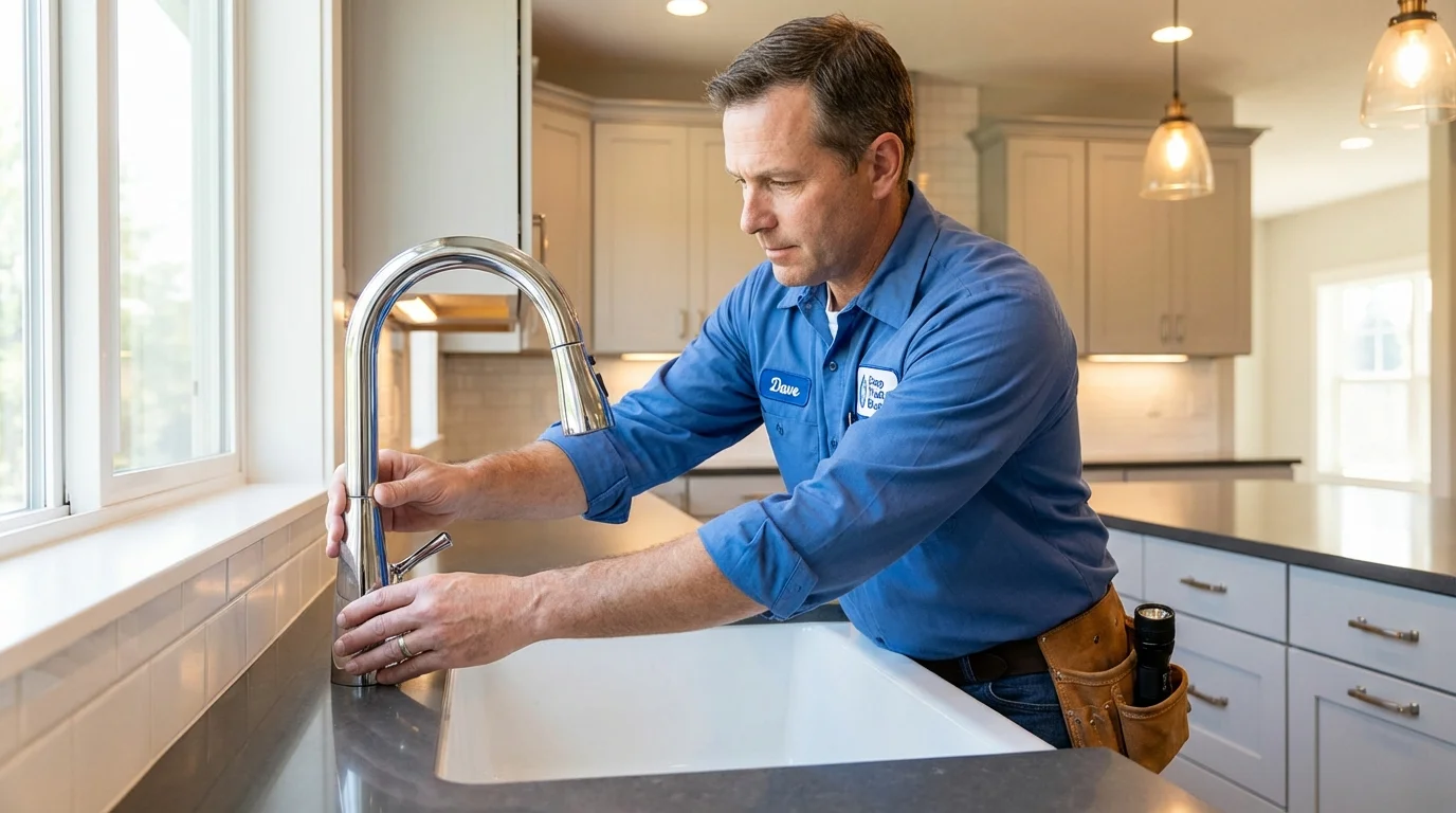 Kitchen faucet installation by Johns Plumbing LLC in Arroyo Grande