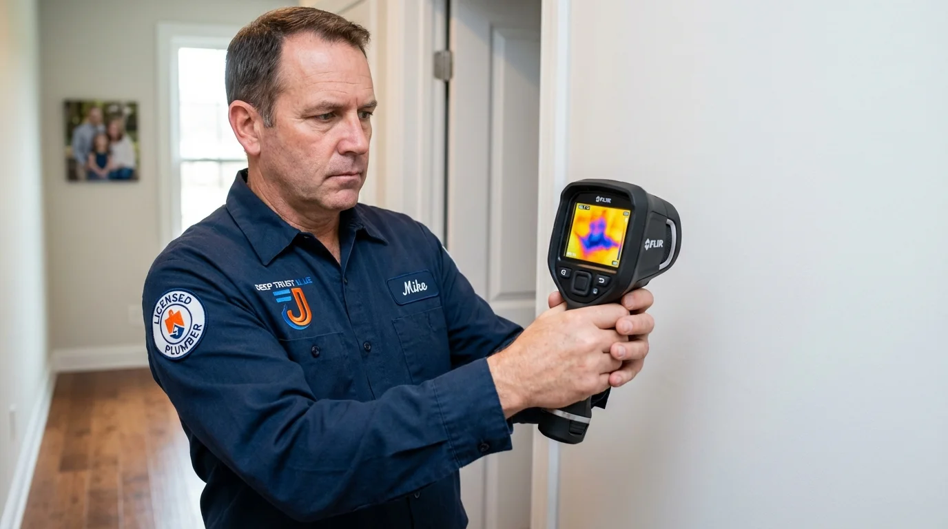 Thermal imaging leak detection by Johns Plumbing LLC in Arroyo Grande