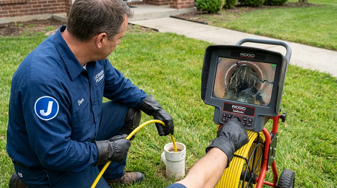 Sewer camera inspection being performed by Johns Plumbing LLC in Arroyo Grande